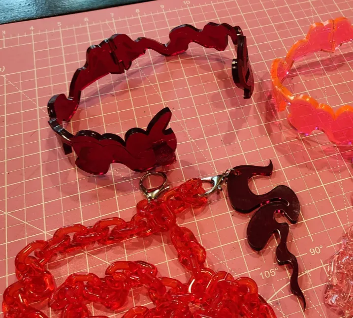 Hazbin Hotel Angel Dust Valentino Cosplay Collar