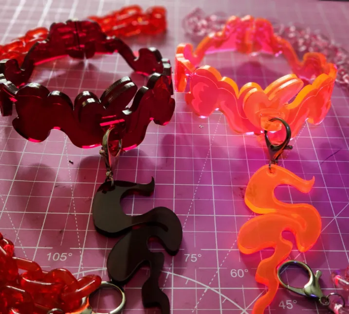 Hazbin Hotel Angel Dust Valentino Cosplay Collar