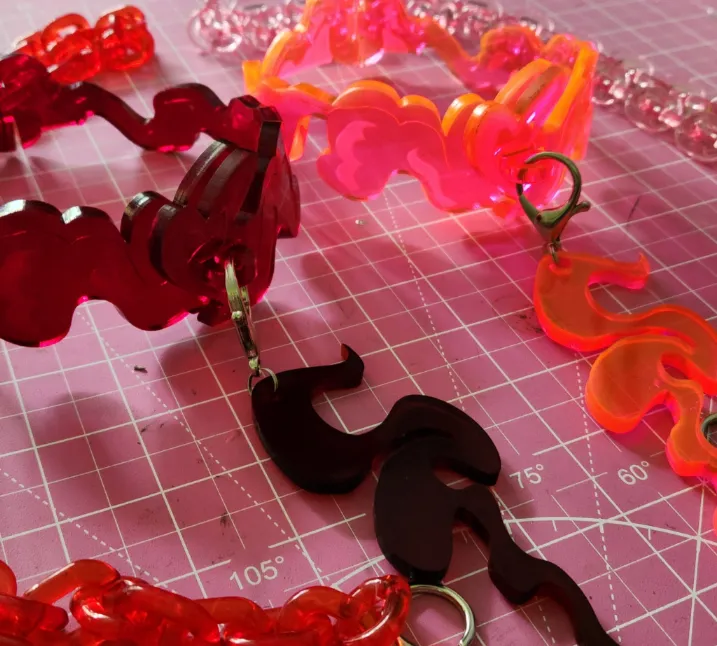 Hazbin Hotel Angel Dust Valentino Cosplay Collar