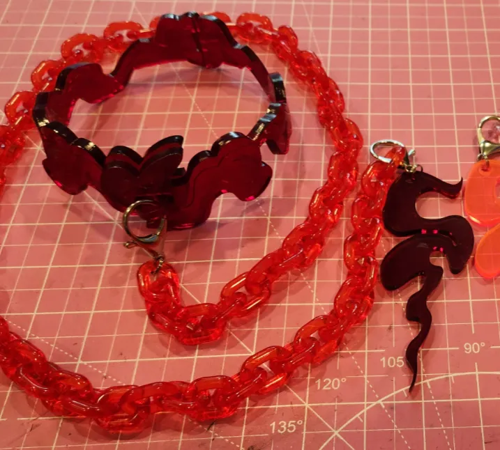 Hazbin Hotel Angel Dust Valentino Cosplay Collar