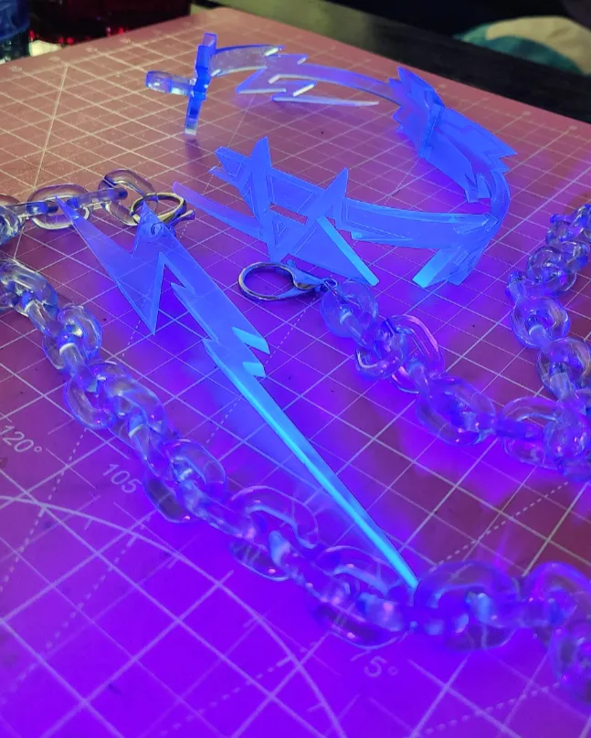 Hazbin Hotel Vox Cosplay Collar with Chain