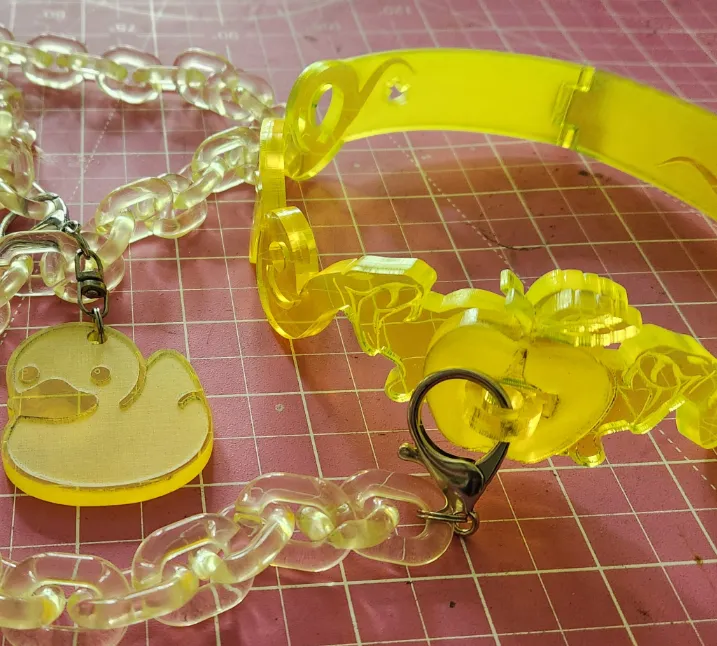 Hazbin Hotel Lucifer Cosplay Collar with Chain