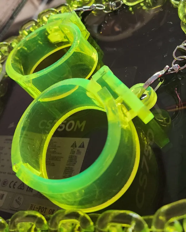 Hazbin Hotel Cosplay Cuffs with Chain