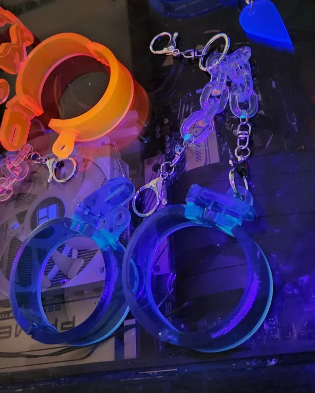 Hazbin Hotel Cosplay Cuffs with Chain