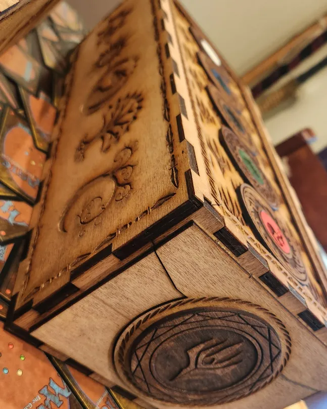 Narrow Magic the Gathering card storage box