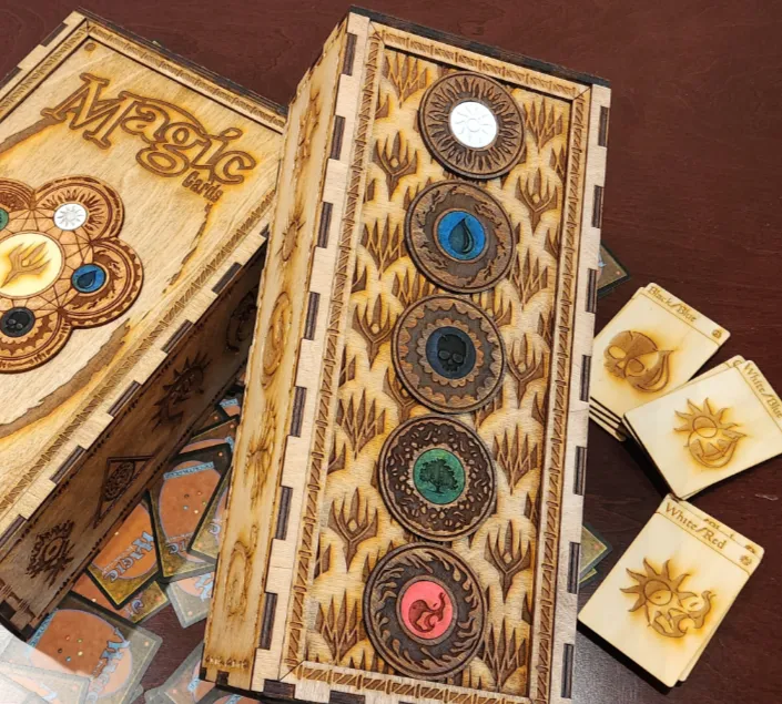 Narrow Magic the Gathering card storage box