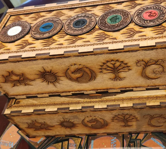 Narrow Magic the Gathering card storage box