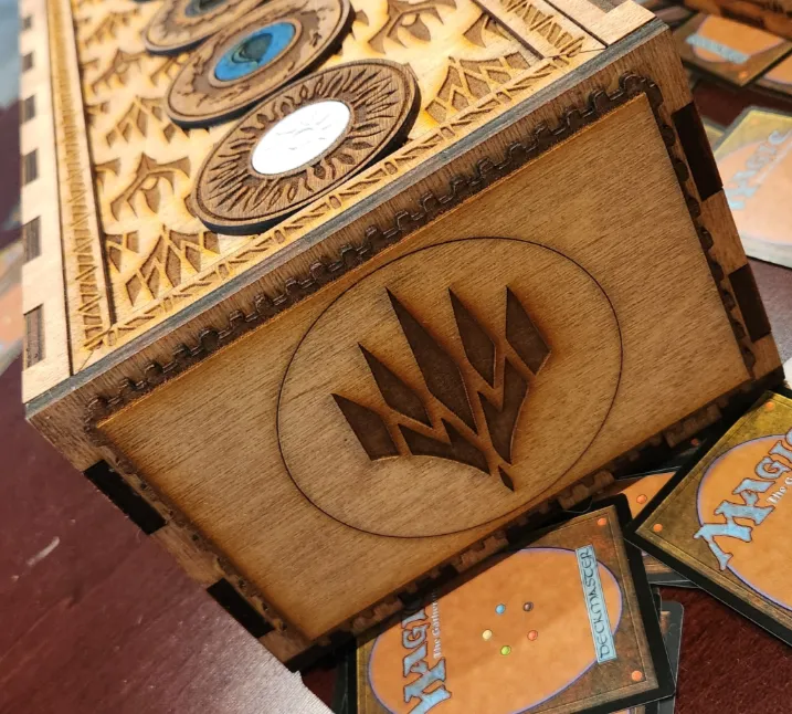 Narrow Magic the Gathering card storage box