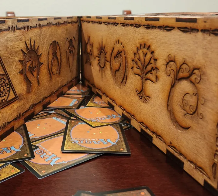 Narrow Magic the Gathering card storage box