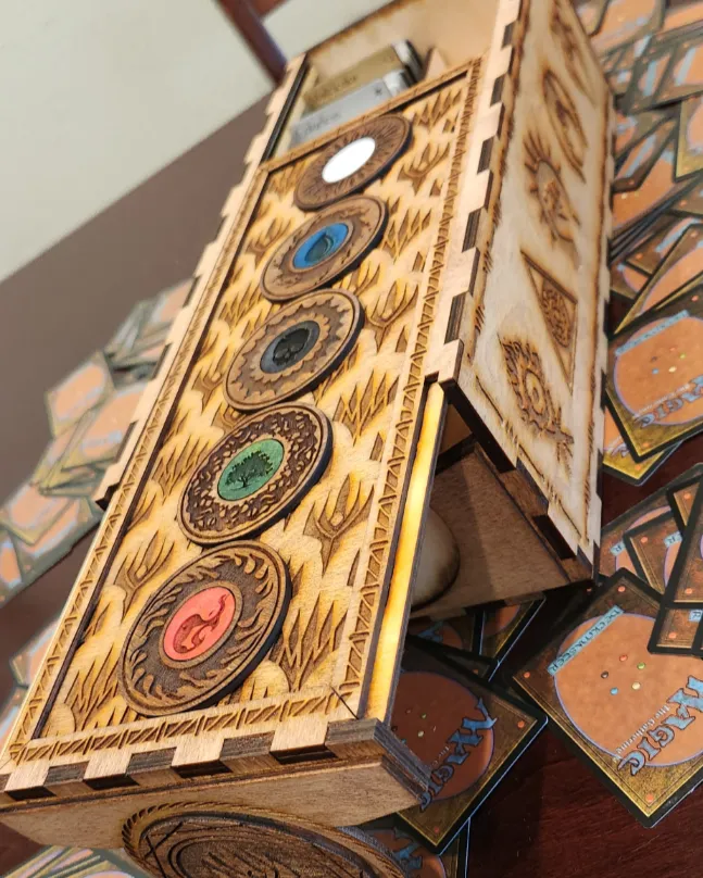 Narrow Magic the Gathering card storage box
