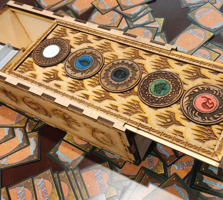 Narrow Magic the Gathering card storage box