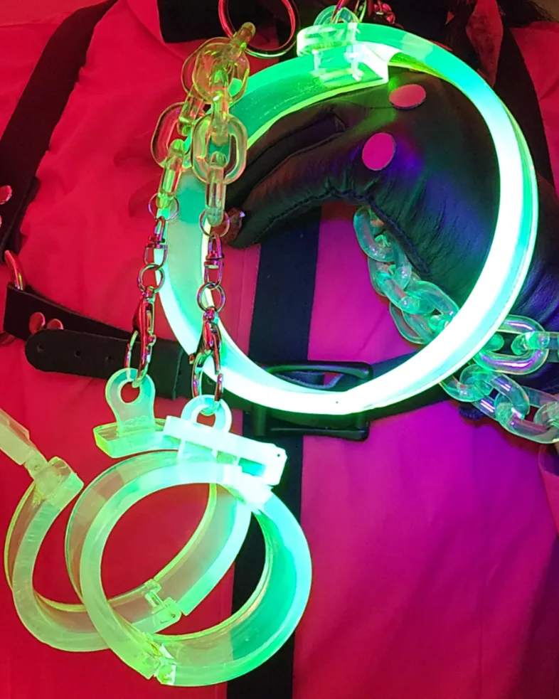 Hazbin Hotel Cosplay Cuffs with Chain