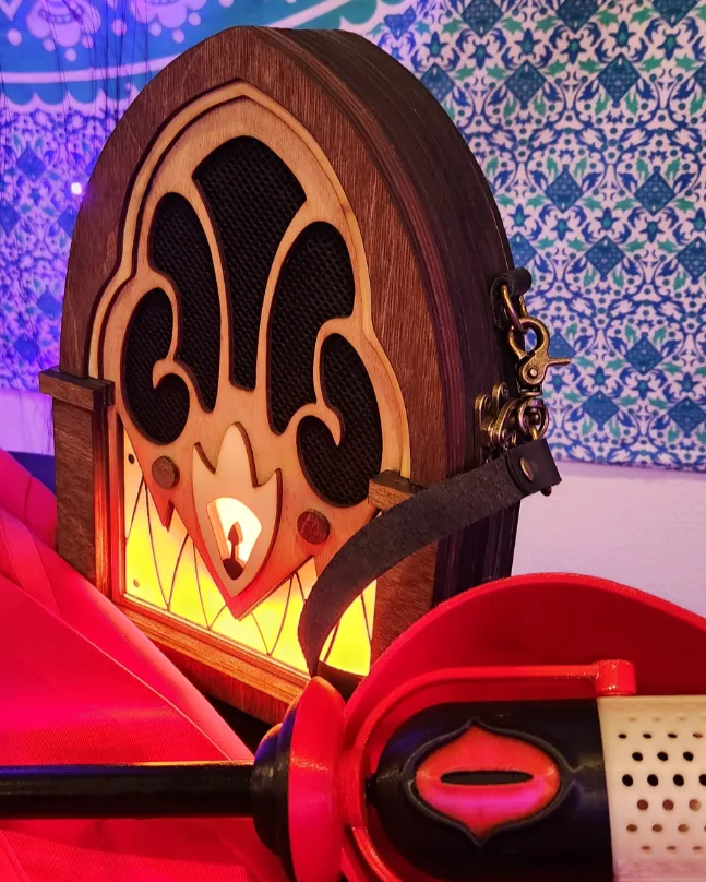Wooden Alastor Radio Cosplay Prop