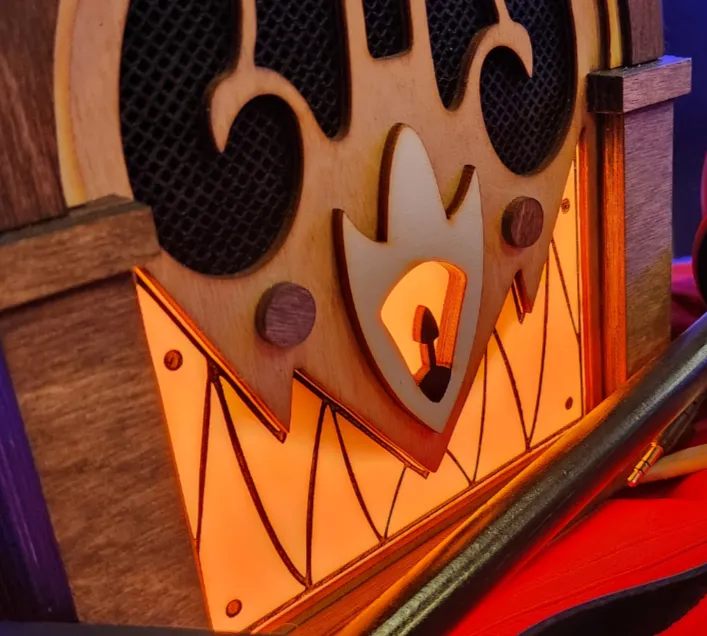 Wooden Alastor Radio Cosplay Prop