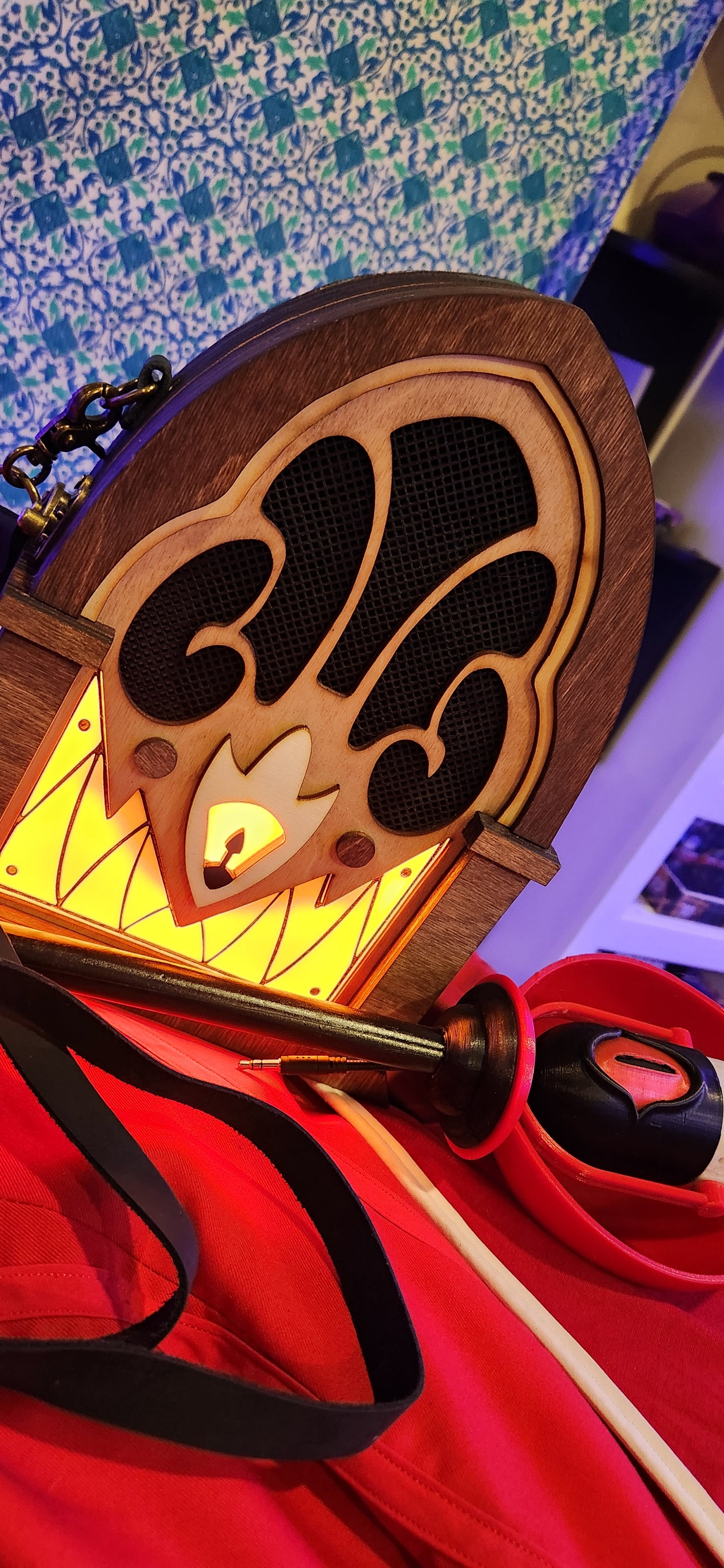 Wooden Alastor Radio Cosplay Prop