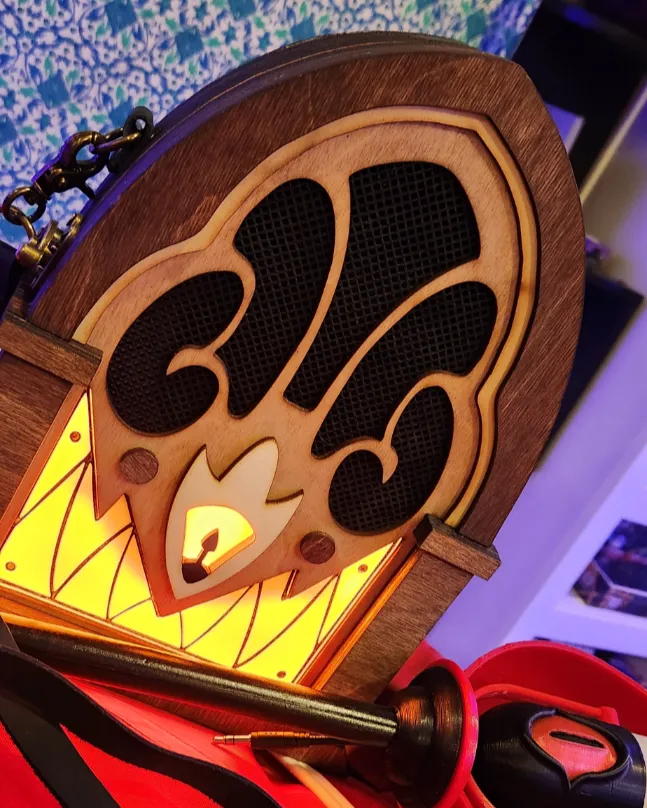 Wooden Alastor Radio Cosplay Prop