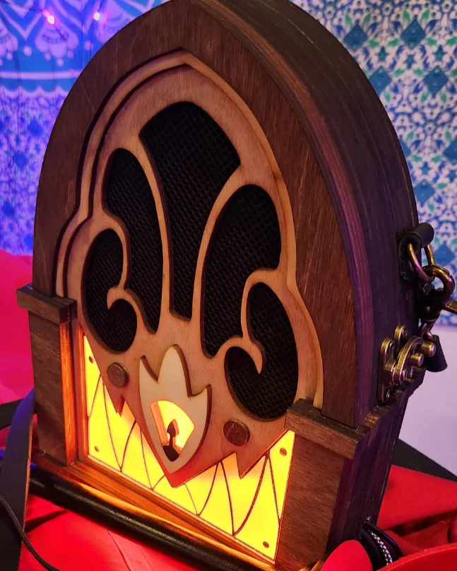 Wooden Alastor Radio Cosplay Prop