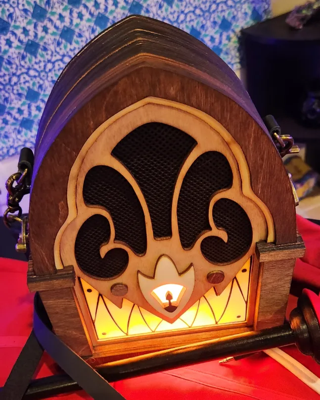 Wooden Alastor Radio Cosplay Prop