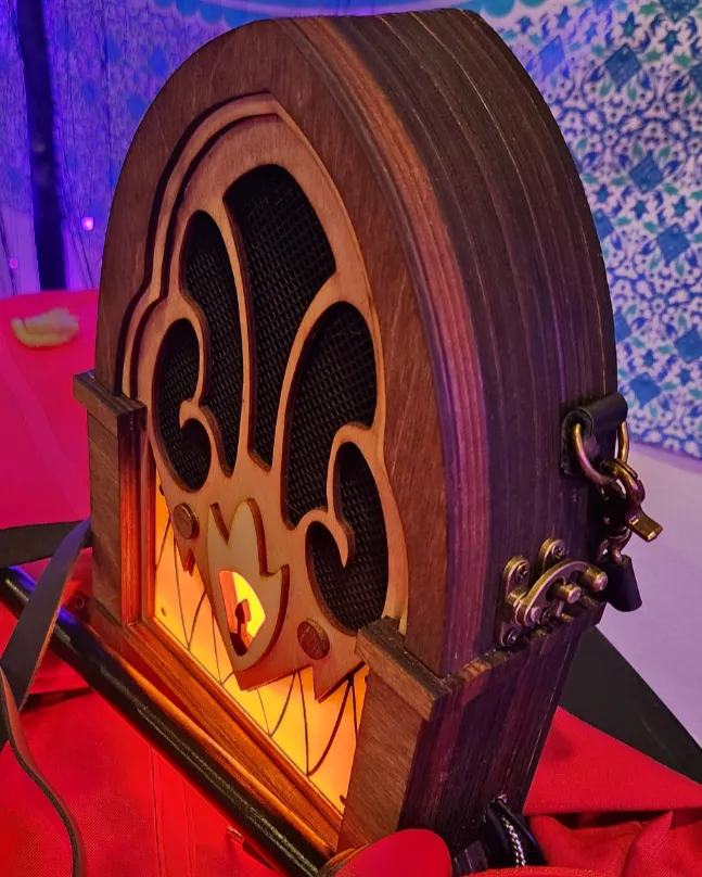 Wooden Alastor Radio Cosplay Prop