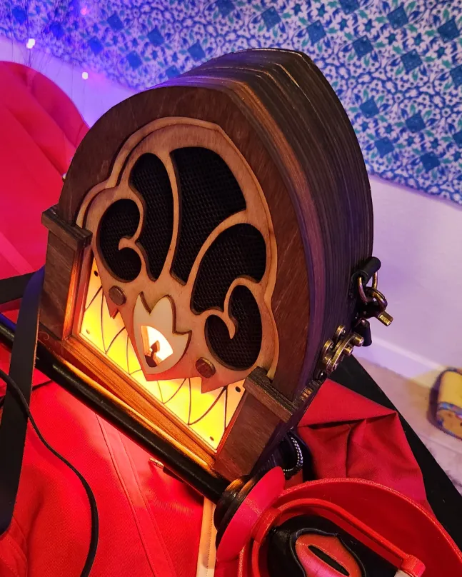 Wooden Alastor Radio Cosplay Prop