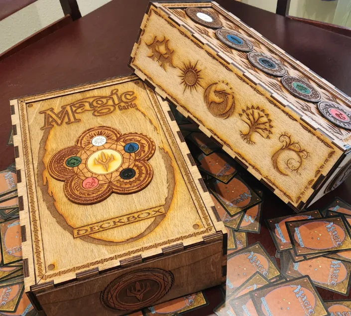 Magic the Gathering card storage box Frickin Lasers Magic the Gathering card storage box Frickin Lasers