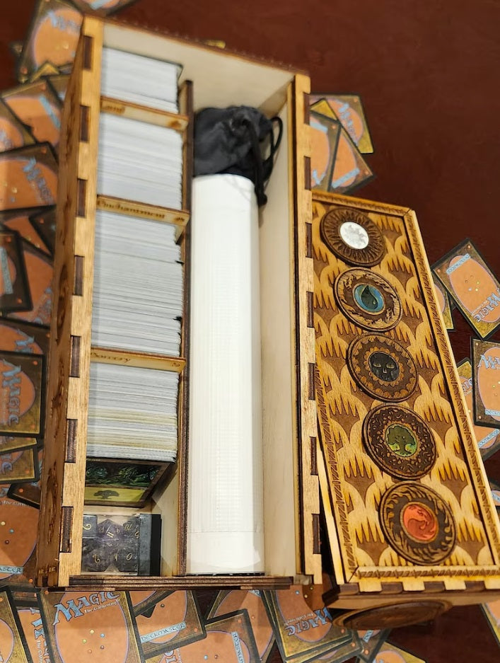 Narrow Magic the Gathering card storage box