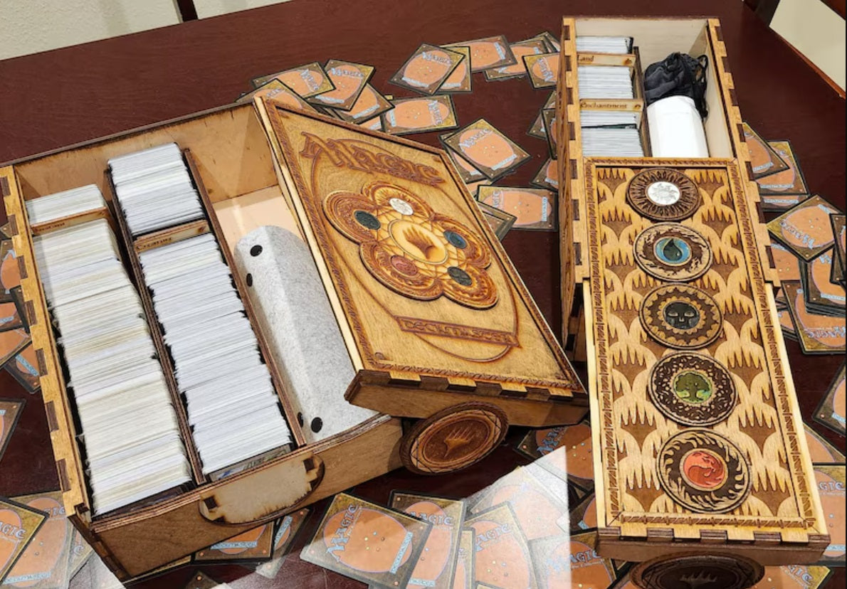 Narrow Magic the Gathering card storage box