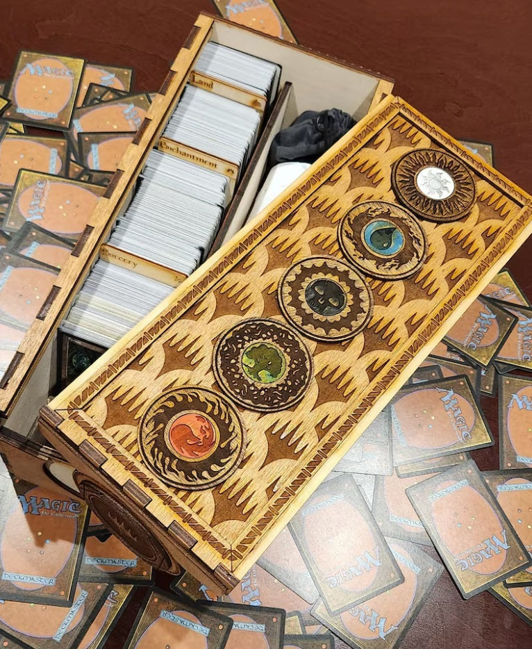 Narrow Magic the Gathering card storage box