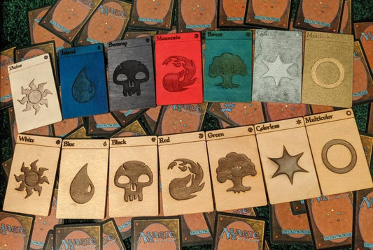 Magic the Gathering Wooden laser cut organization card dividers in vertical orientation (Read item details before ordering)